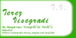 terez visegradi business card